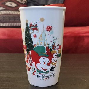 2021 Vintage-Style Disney World Christmas Starbucks Travel Tumbler